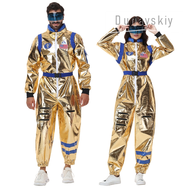 Glanzend metallic gouden astro - Anime Cosplay Couple recensie en prijs